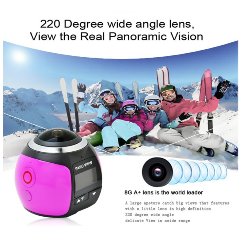 360 Degree Pano View HD Camera With WIFI Function