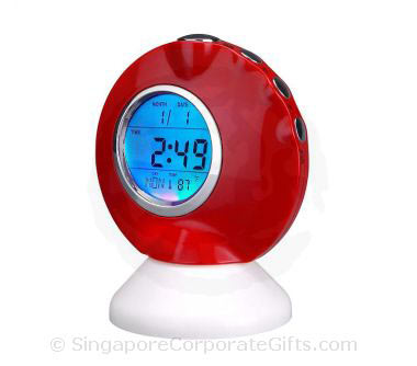 Desktop Music Alarm Clock with Thermometer and Calendar