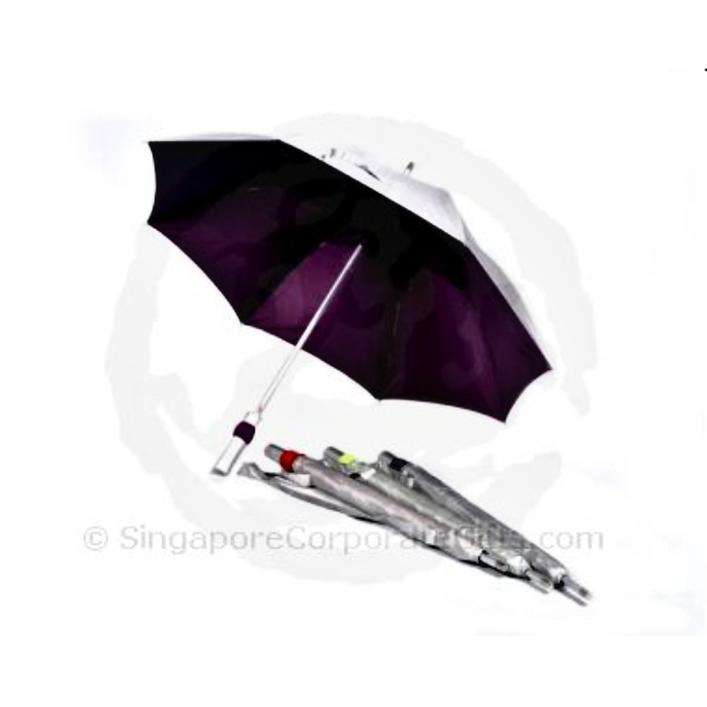Umbrella with UV protection, Aluminium shaft and sling pouch(24"