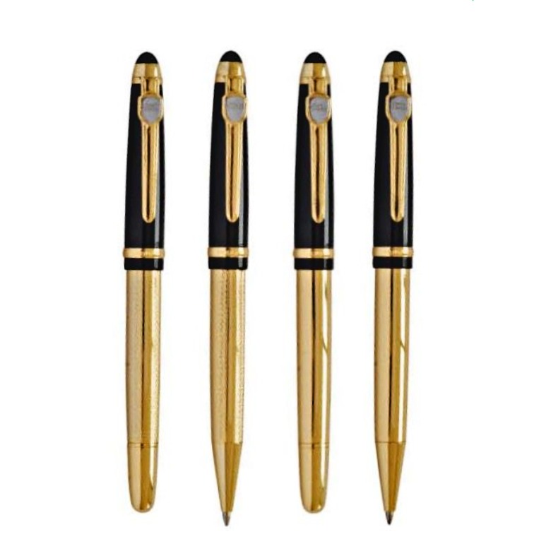 Exclusive Metal Pen with Shiny Black Finish 163-1-9(Ball,Roller)