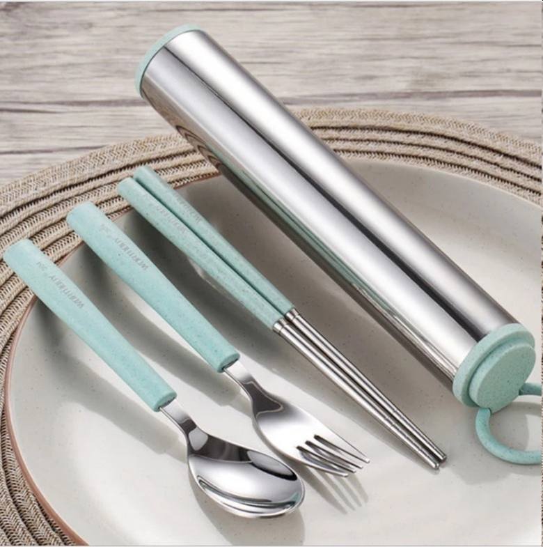 Cutlery Set in Metal Tube