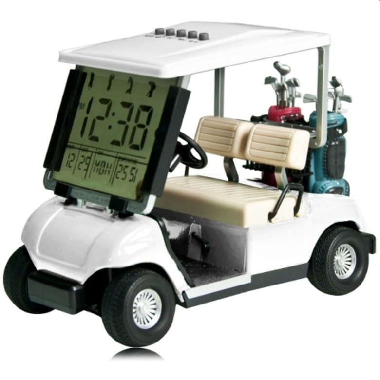 Golf Cart with Digital Clock and Calendar