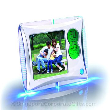 Photo frame with Calendar, Colourful LIght