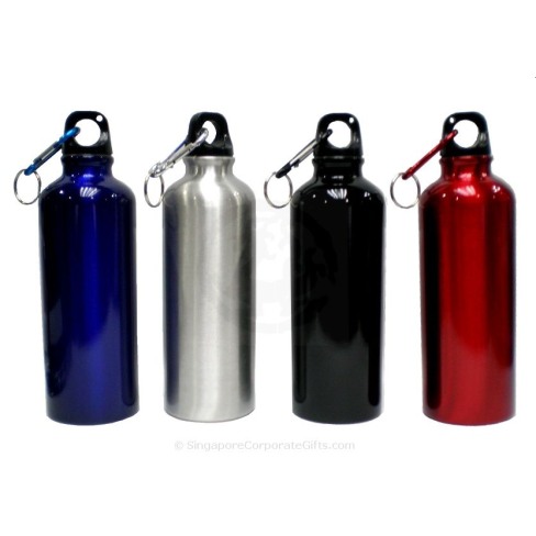 Aluminium Water Bottle with Carabiner