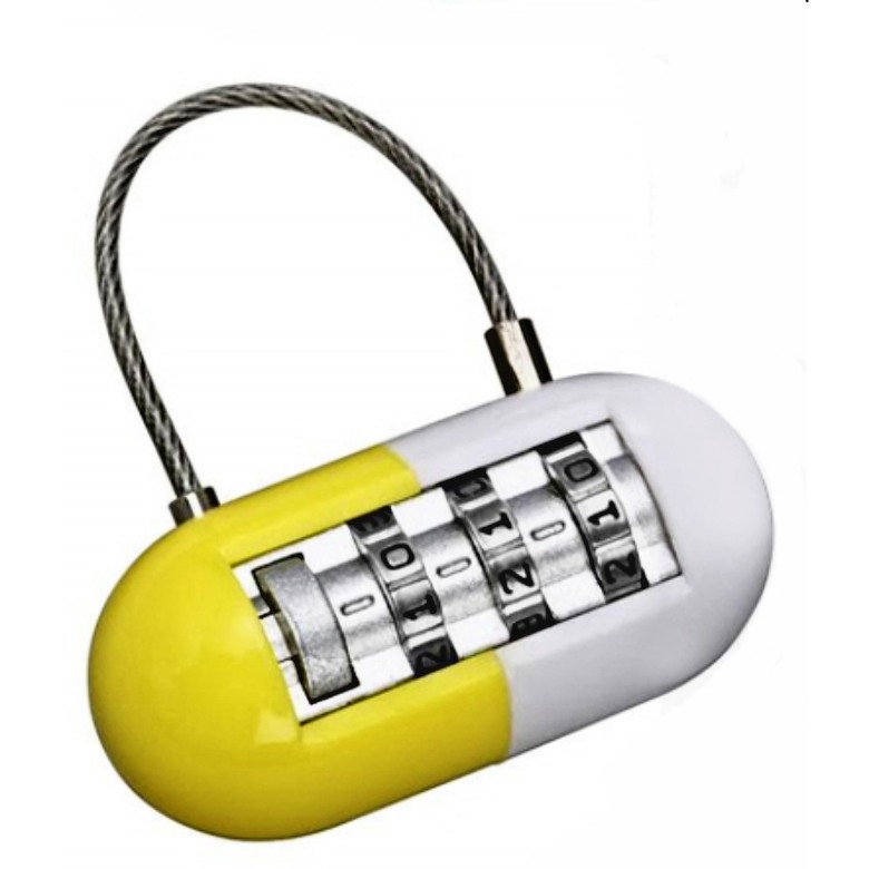 Pill Shaped Luggage Lock