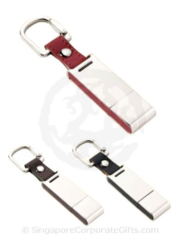 Designer's Leather Thumbdrive with Keychain 0038 (Trek PCBA 4G)