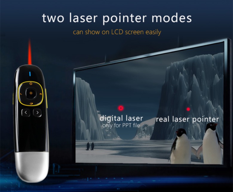 Laser Pointer for Computer Screen with Presenter