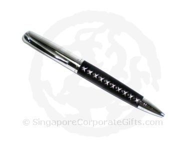 Metal ballpen with Leather
